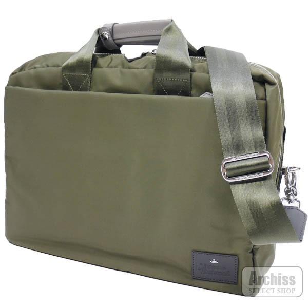 新製品情報も満載 3way コントラストベルト ナイロン カーキ ビジネスバッグ Westwood Vivienne ヴィヴィアンウエストウッド ヴィヴィアンウエストウッドコントラスト3wayビジネスバッグ メンズ S Vwb633 54 B4対応 紳士 ビジネスバッグ
