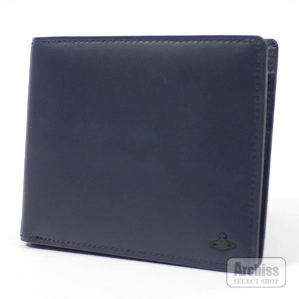 再再販 オーブ付き スモール レザー バーンズリー ネイビー 紺 2折 財布 札入れ Westwood ヴィヴィアンウエストウッドvivienne メンズ S Vwk163 30 ギフト 二つ折り財布 Www Gatorheatandair Com