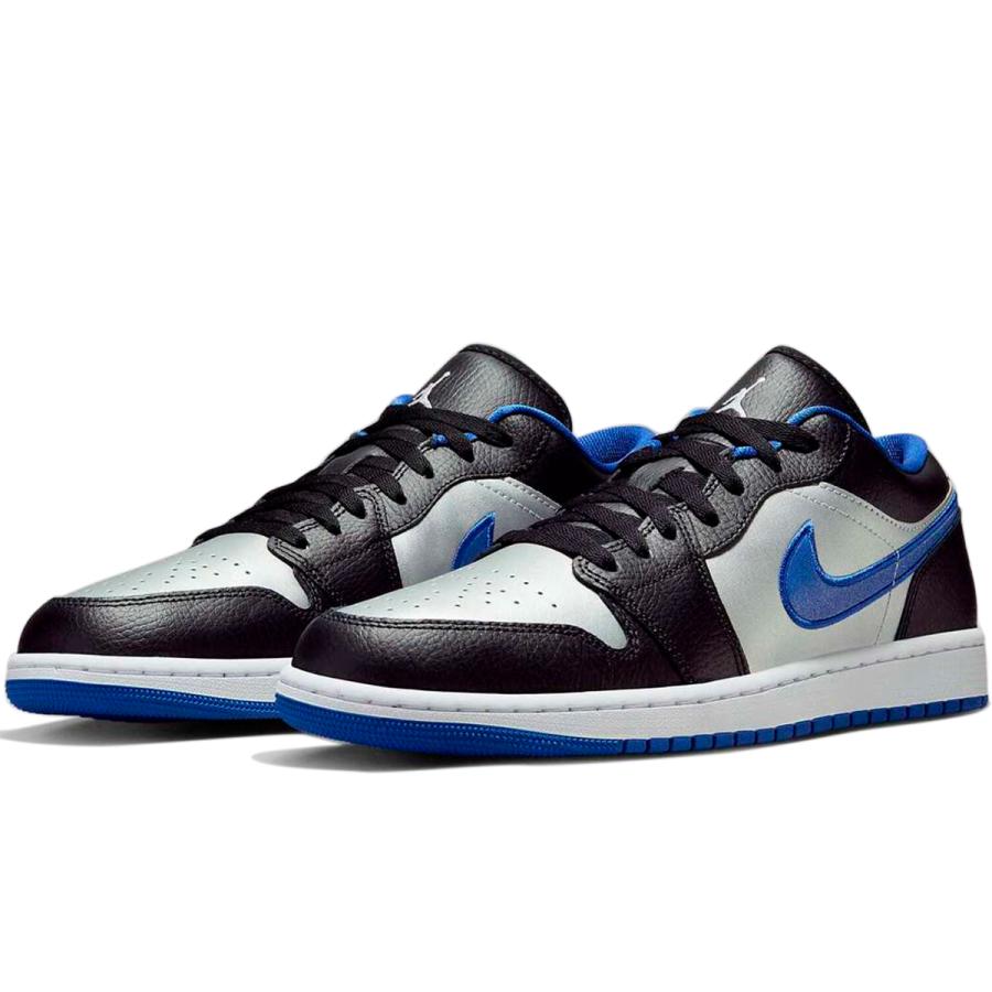 [ナイキ] エア ジョーダン 1 ロー [AIR JORDAN 1 LOW] ブラック/ゲームロイヤル/メタリックプラチナム/ホワイト 553558-007 NIKE（ナイキ） エア ジョーダン 1 ロー [AIR JORDAN 1 LOW] ブラック