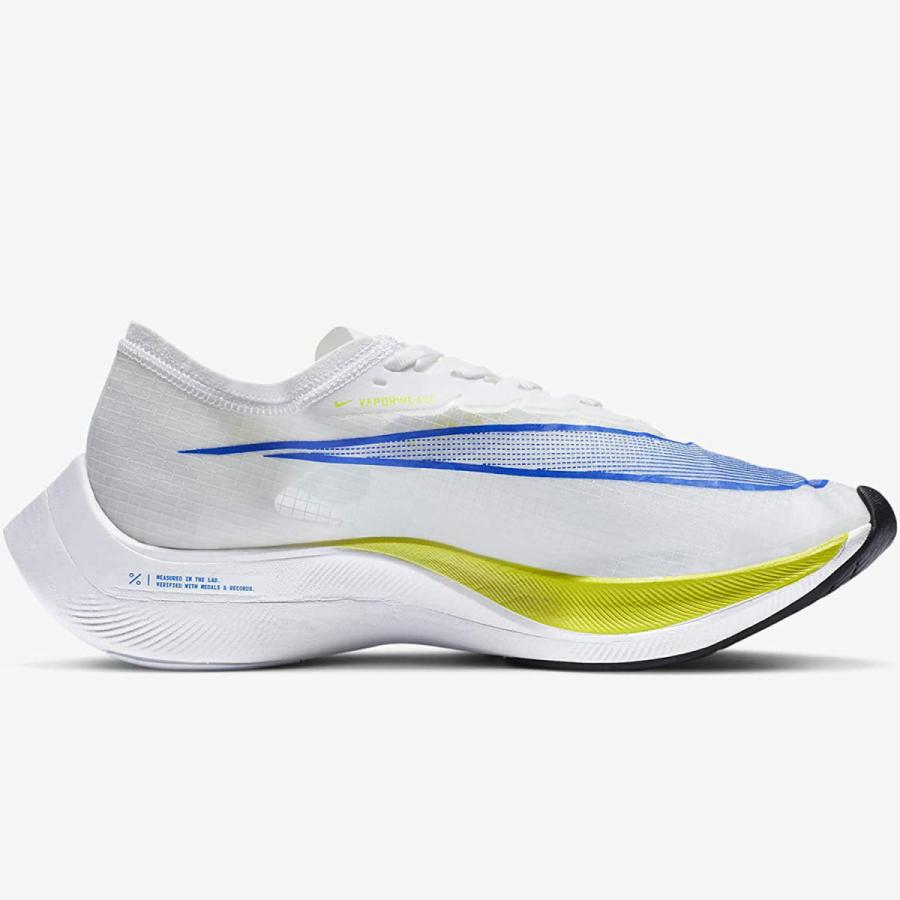 [ナイキ] ズームX ヴェイパーフライ ネクスト％ [ZOOM X VAPORFLY NEXT%] ホワイト/サイバー/ブラック/レーサーブルー  AO4568-103 日本国内正規品の画像