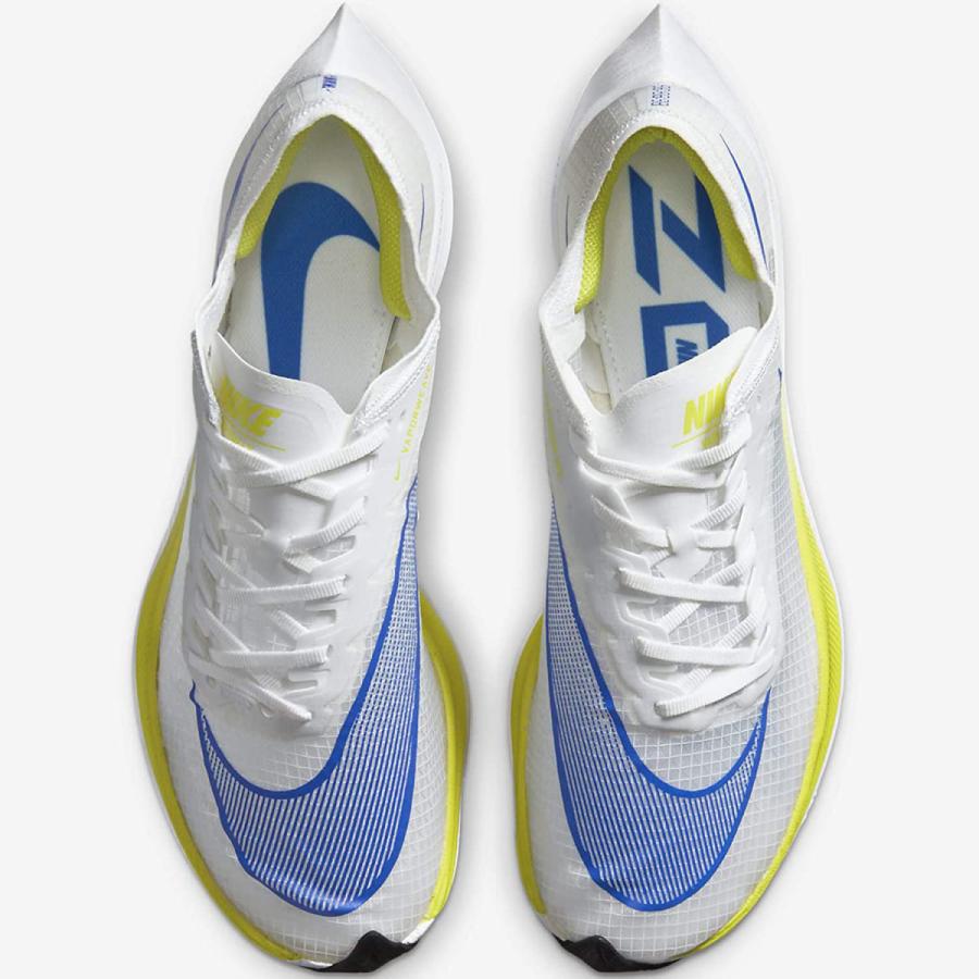[ナイキ] ズームX ヴェイパーフライ ネクスト％ [ZOOM X VAPORFLY NEXT%] ホワイト/サイバー/ブラック/レーサーブルー  AO4568-103 日本国内正規品の画像