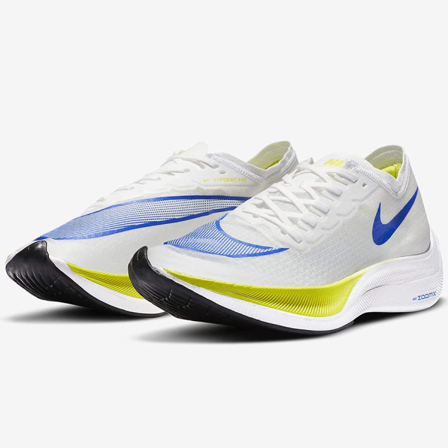 [ナイキ] ズームX ヴェイパーフライ ネクスト％ [ZOOM X VAPORFLY NEXT%] ホワイト/サイバー/ブラック/レーサーブルー  AO4568-103 日本国内正規品の画像