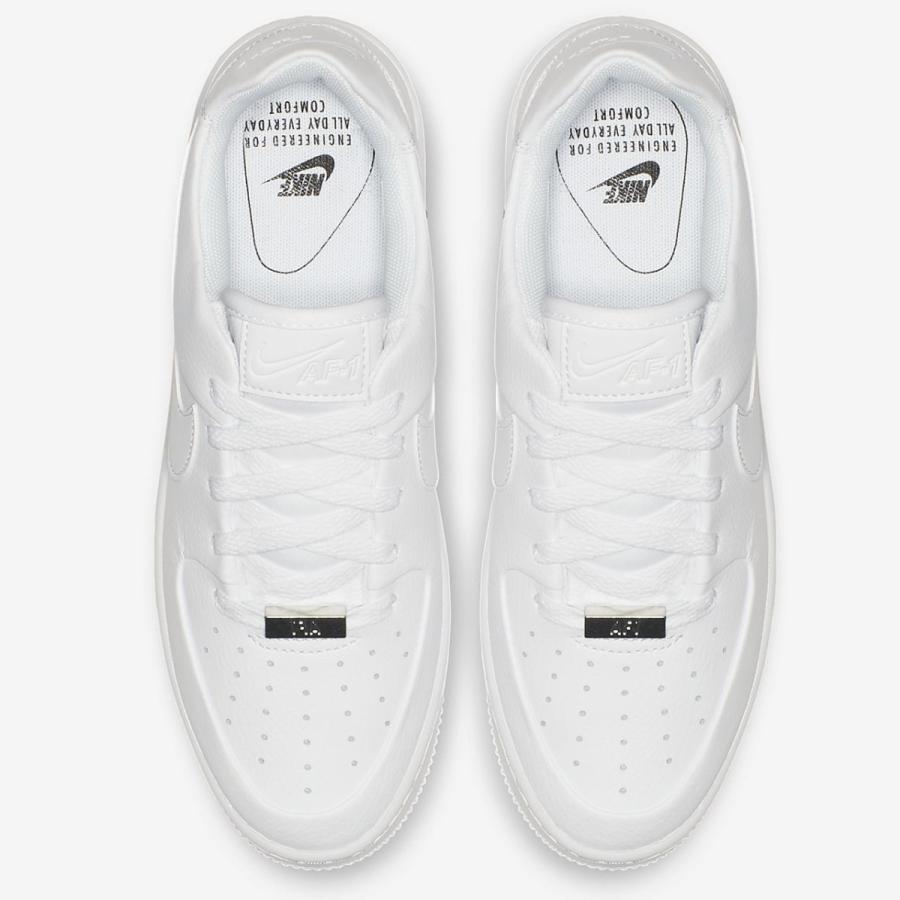 [ナイキ] エア フォース 1 セージ LOW [W AF1 SAGE LOW] ホワイト/ホワイト/ホワイト AR5339-100 日本国内正規品の画像