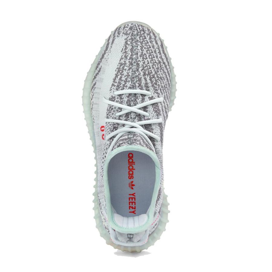[アディダス] イージーブースト 350 V2  [YEEZY BOOST 350 V2] ライトブルー/グレー/レッド B37571 日本国内正規品の画像