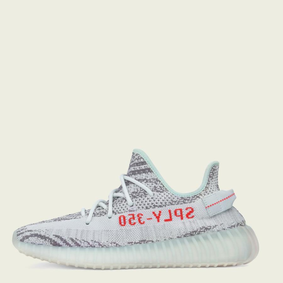 [アディダス] イージーブースト 350 V2  [YEEZY BOOST 350 V2] ライトブルー/グレー/レッド B37571 日本国内正規品の画像
