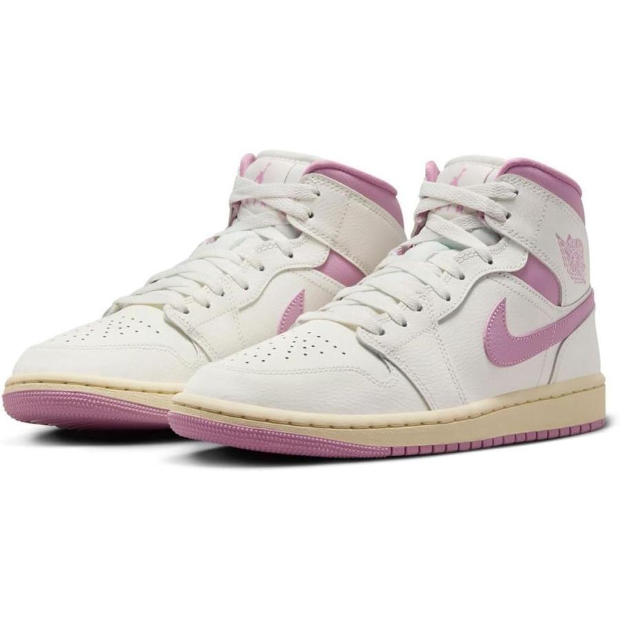[ナイキ] エア ジョーダン 1 ミッド [W AIR JORDAN 1 MID] セイル/モスリン/オーキッド  BQ6472-162 NIKE（ナイキ） エア ジョーダン 1 ミッド [W AIR JORDAN 1 MID