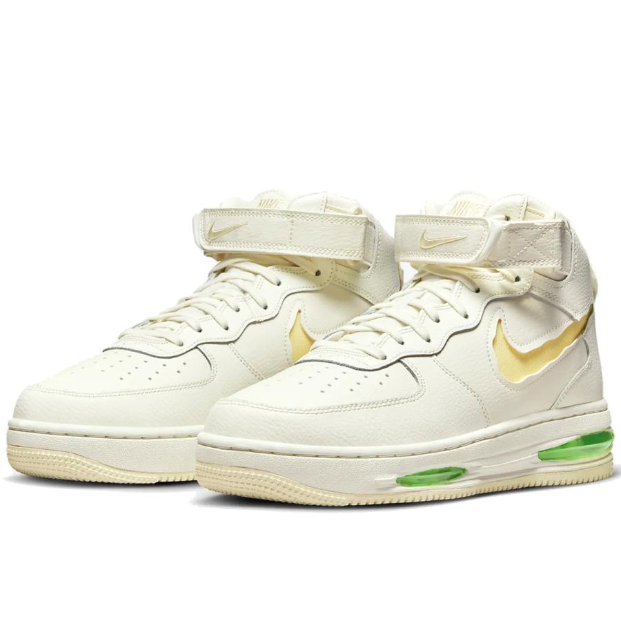 ナイキ NIKE エア フォース 1 ミッド エヴォ [AIR FORCE 1 MID EVO] セイル/ライムブラスト/ココナッツミルク FB1374-100 ナイキジャパン正規品 NIKE（ナイキ） エア フォース 1 ミッド エヴォ [AIR FORCE 1 MID EVO