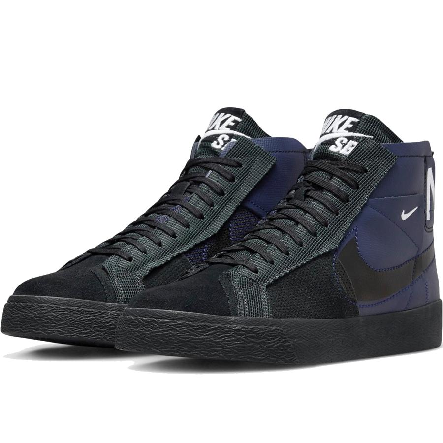 [ナイキ] SB ズーム ブレーザー ミッド PRM [SB ZOOM BLAZER MID PRM] ネイビー/グレー/アンスラサイト/ブラック FD5113-400 ナイキジャパン正規品 NIKE（ナイキ） SB ズーム ブレーザー ミッド PRM [SB ZOOM BLAZER MID