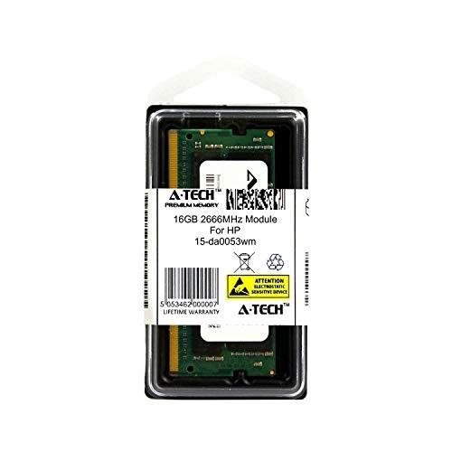 購入可能 A-Tech 16GB モジュール HP 15-da0053wm ノートパソコン & ノートブック 互換性 DDR4 2666Mhz メモリー ラム