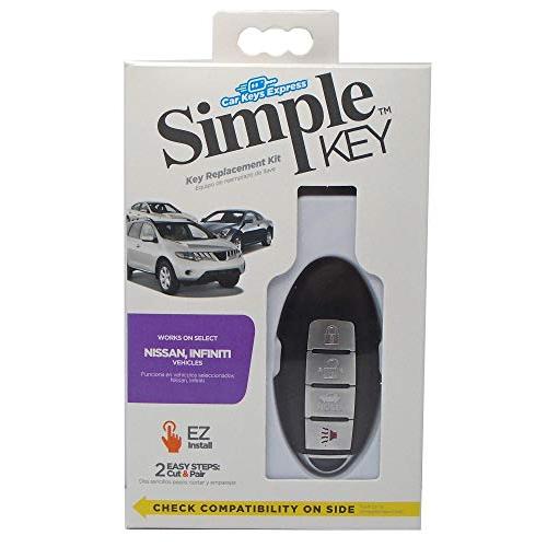 車用キー エクスプレス シンプルキー スマート 4ボタン リモート 日産用