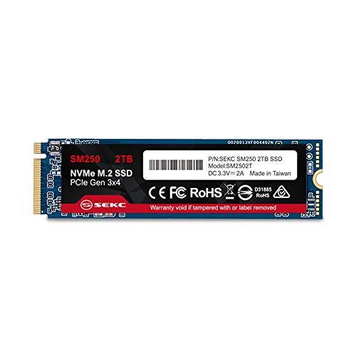 【Amazon.co.jp】 SEKC SSD 2TB NVMe M.2 2280 PCIe Gen3.0x4 SSD (内蔵型) 3D NAN
