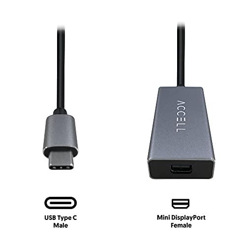 通販新品 Accell USB-C - mDPアダプター USB Type C (オス) - Mini DisplayPort (メス) 7インチ