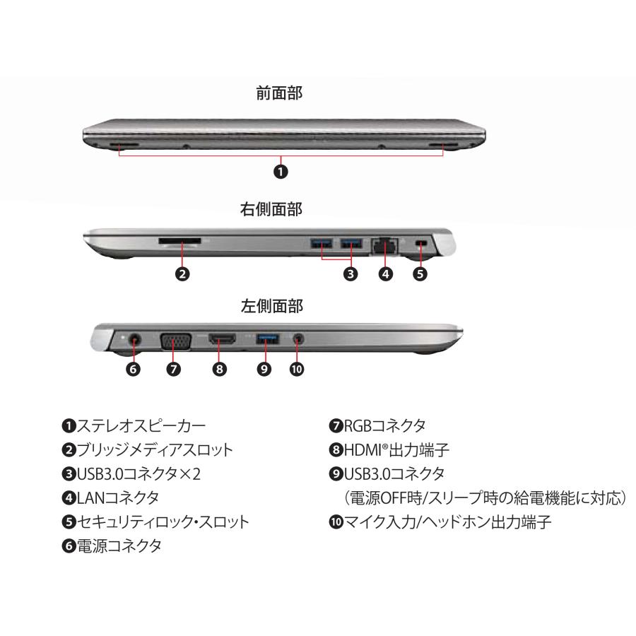 【整備済み品】東芝 軽量薄型ノートパソコン DynaBook R63/合金鋳造13.3インチ Full・HD（1980x1080）画面/intel C｜arclight-store｜06