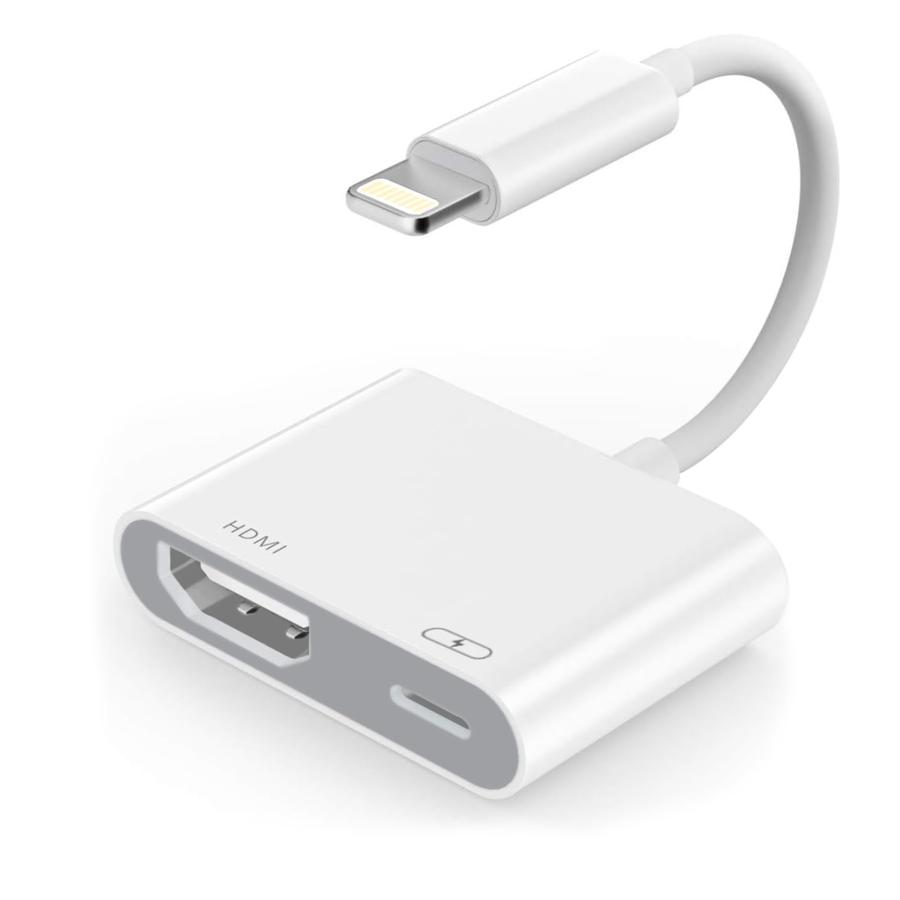 iPhone hdmi変換ケーブル 2-in-1 Digital AVアダプタ ミラーリング 