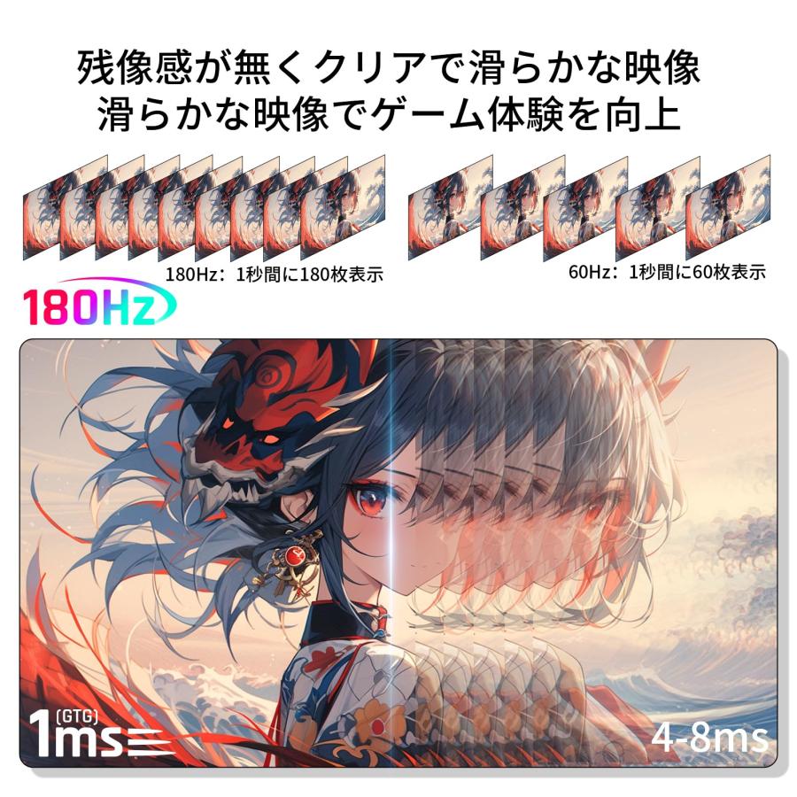 KTC 27インチモニターWQHD (2560x1440) Fast IPS 180Hz 1ms(MPRT KTC 27インチモニターWQHD (2560x1440) Fast IPS 180Hz 1ms(MPRT
