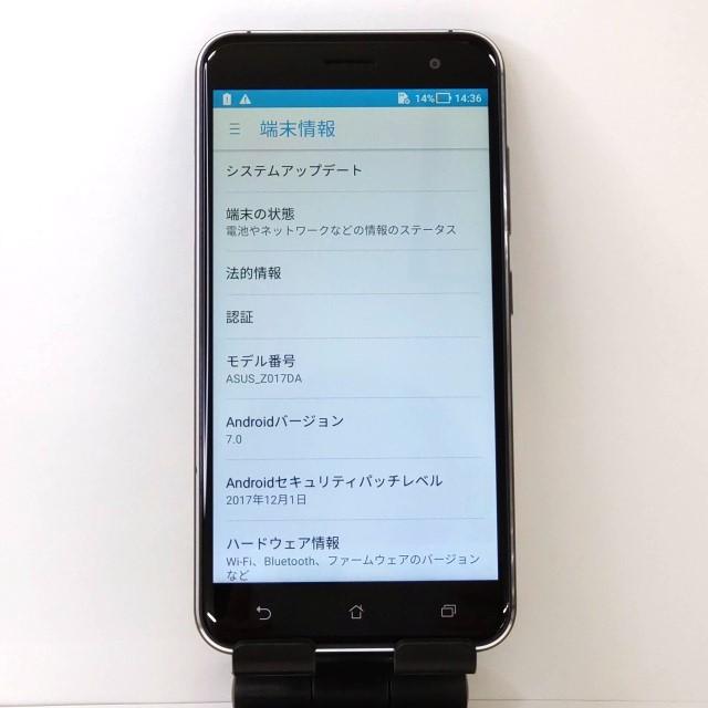 ZenFone 3 ASUS-Z017DA SIMフリー サファイアブラック 送料無料 即決