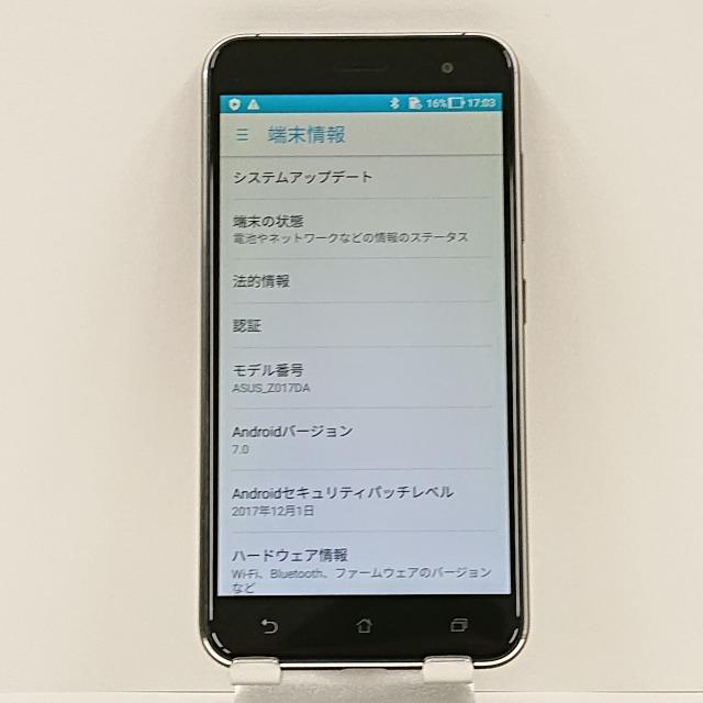 ZenFone 3 ASUS-Z017DA SIMフリー サファイアブラック 送料無料 即決 本体 c02241｜arcmarketmobile｜04