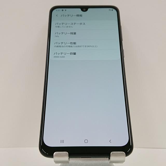 Galaxy A30 SCV43 au ブラック 送料無料 即決 本体 c03761 : アーク