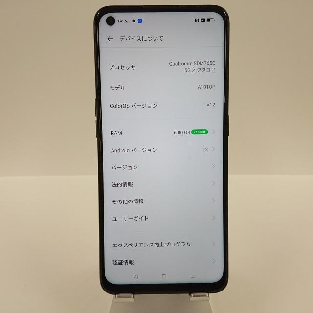 OPPO Reno5 A A101OP Y!mobile シルバーブラック 送料無料 即決 本体