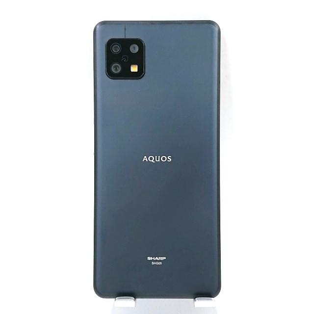 AQUOS sense6 SHG05 au ブラック 送料無料 即決 本体 c04790 : アーク