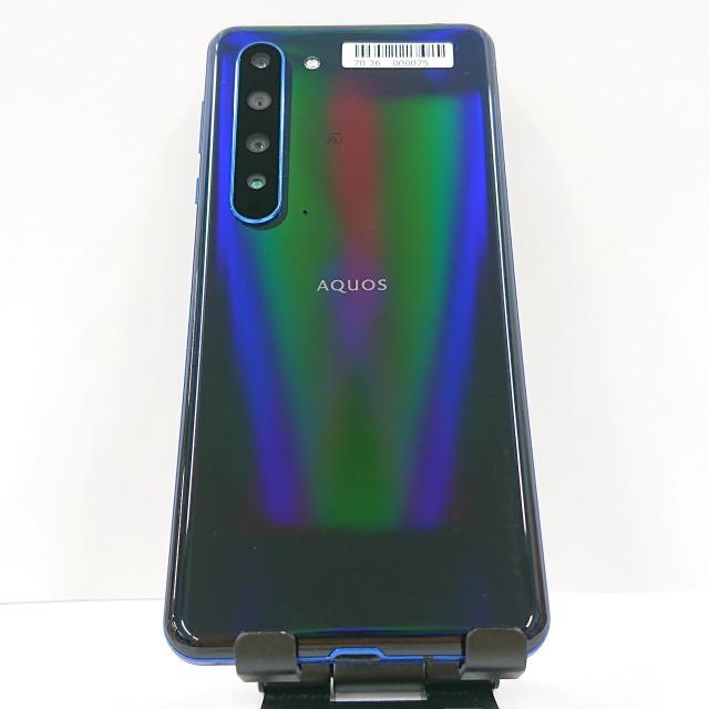 AQUOS R5G 908SH SoftBank アースブルー 送料無料 即決 本体 c06005
