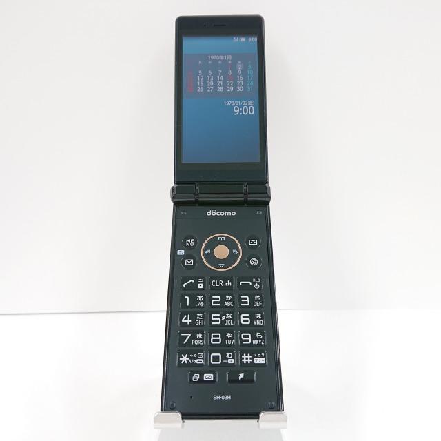 カメラレスケータイ SH-03H ドコモ ブラック 送料無料 即決 本体