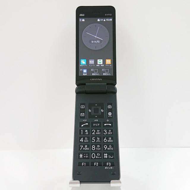 GRATINA KYF42 au ブラック 送料無料 即決 本体 c06804 : c06804 