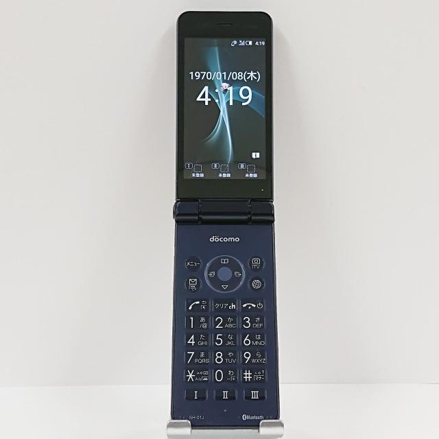新品未使用SH-01J AQUOS ケータイ Blue Black docomo AQUOS ケータイ SH-01J docomo ブルーブラック 送料無料 即決