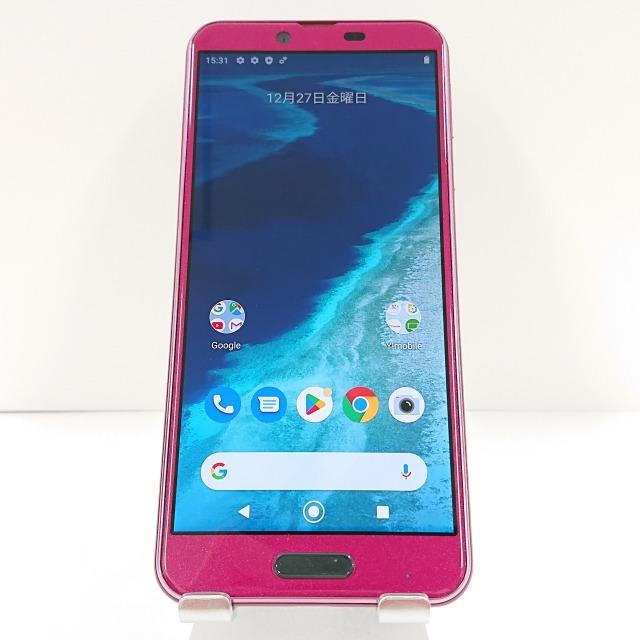 Android One X4 X4-SH SoftBank ボルドーピンク 送料無料 即決 本体