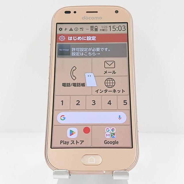 らくらくスマートフォン me F-01L ドコモ ゴールド 送料無料 即決 本体