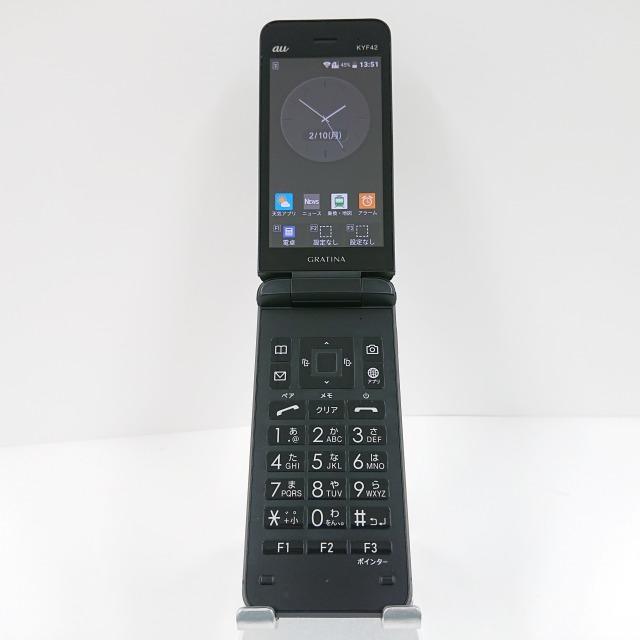 GRATINA KYF42 au ブラック 送料無料 即決 本体 c09929 : アーク