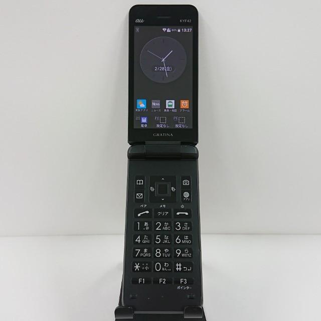 【新品未使用】au KYF42 かんたんケータイ au、折りたたみ式4Gタフネスケータイ「GRATINA KYF42」を本日8/13発売