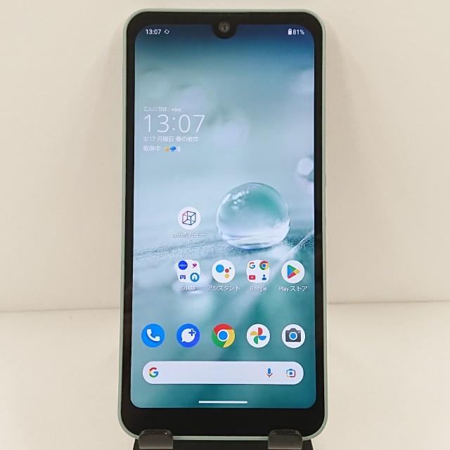 AQUOS wish SHG06 au オリーブグリーン 送料無料 即決 本体 c10691