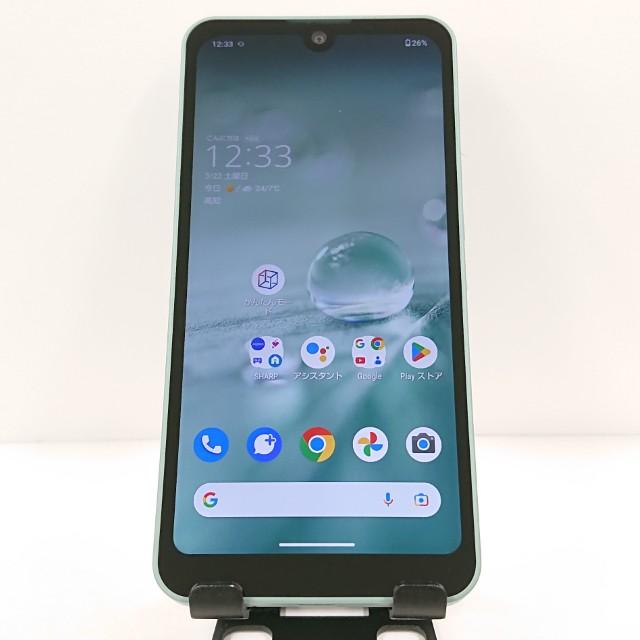 携帯電話、スマートフォン O）SHARP AQUOS SHG06 AQUOS wish グリーン