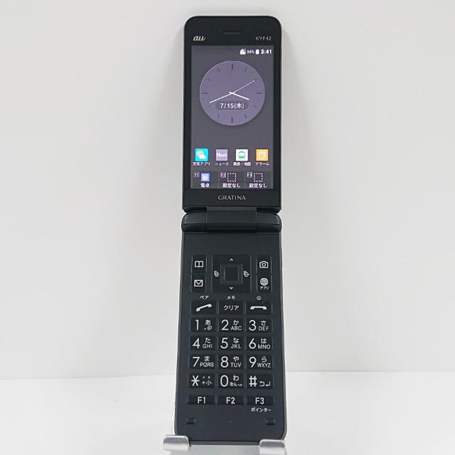 GRATINA KYF42 au ブラック 送料無料 即決 本体 c10906 : アーク