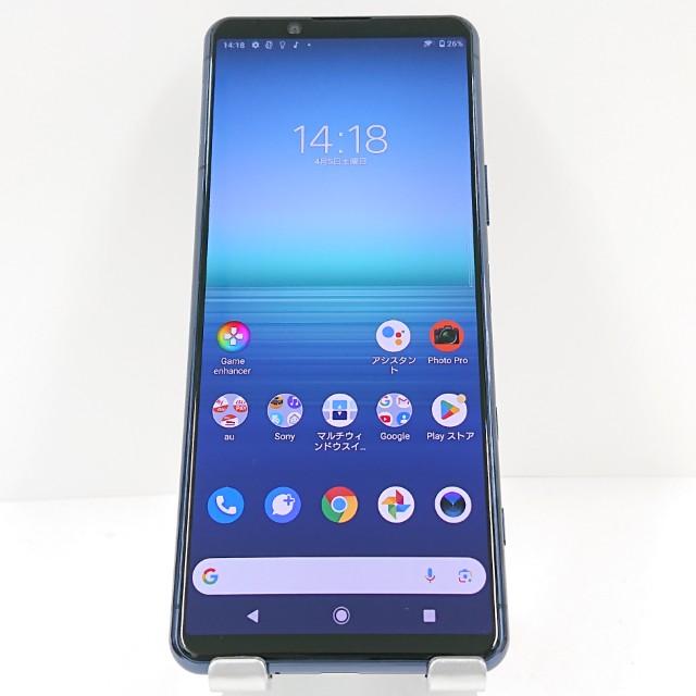Xperia 5 II SOG02 au ブルー 送料無料 即決 本体 c11208 : アーク