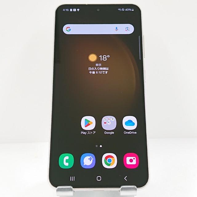 [限定値下げ]Samsung Galaxy S23 SCG19 クリーム 大幅値下げ！【SIMフリー】Galaxy S23 SCG19 クリーム [256GB] 本体 [B