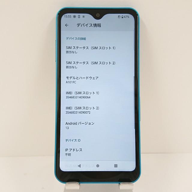 arrows We A101FC SoftBank ターコイズ 送料無料 即決 本体 c12463