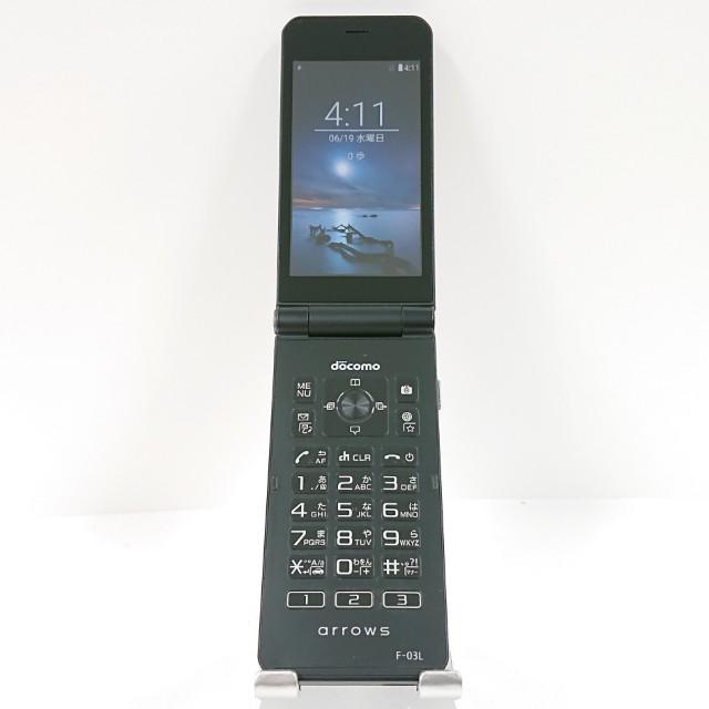 arrows ケータイ F-03L ドコモ ブラック 送料無料 即決 本体 c13609