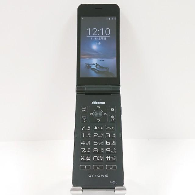 arrows ケータイ F-03L ドコモ ブラック 送料無料 即決 本体 c13610