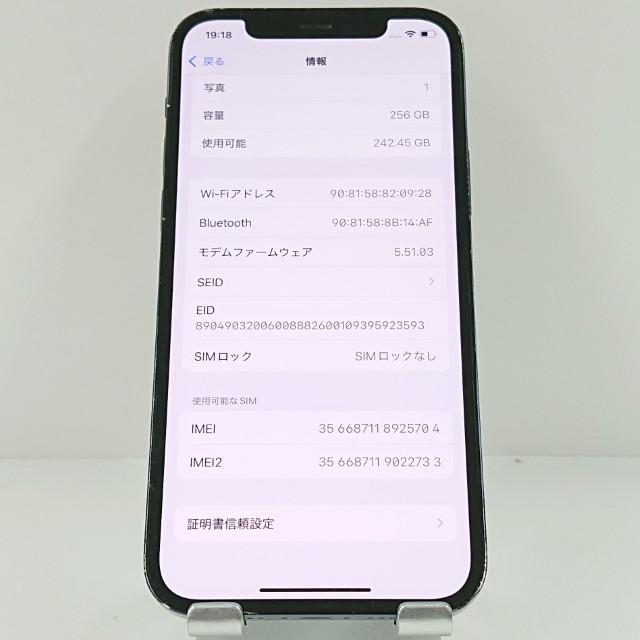 iPhone12 Pro 256GB SIMフリー パシフィックブルー 送料無料