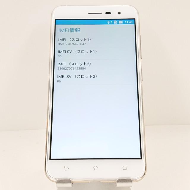 ZenFone 3 ASUS_Z017DA SIMフリー パールホワイト 送料無料 即決 本体