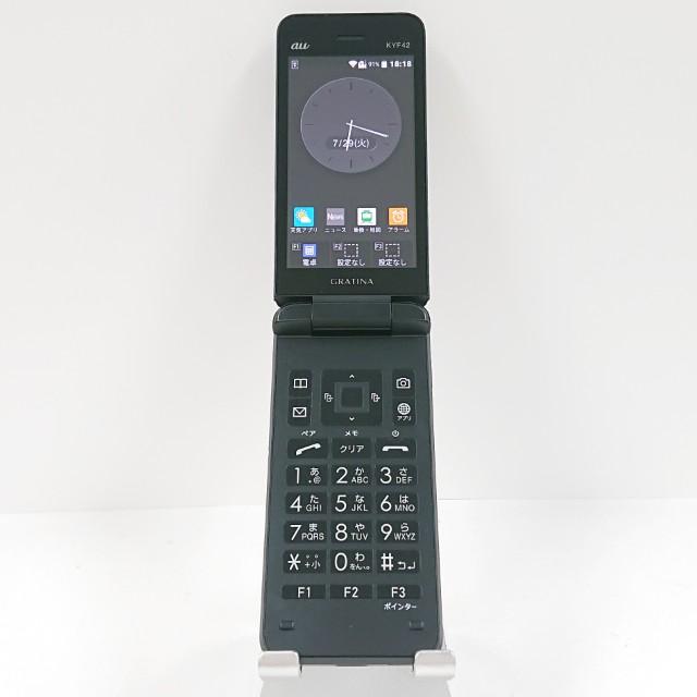 GRATINA KYF42 au ブラック 送料無料 即決 本体 c13769 : アーク