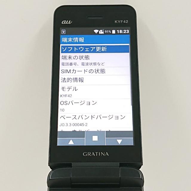 【新品】GRATINA KYF42 au ブラック Amazon | au GRATINA KYF42 SKA ブラック【SIMフリ−解除済