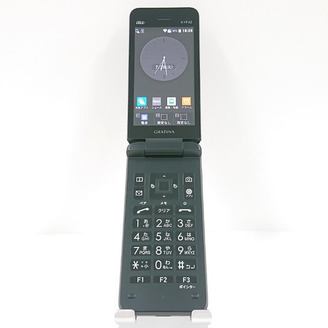 GRATINA KYF42 au ブラック 送料無料 即決 本体 c13772 : アーク