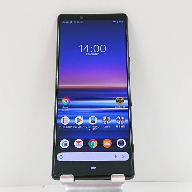 Xperia 1 SOV40 au ブラック 送料無料 即決 本体 c13885 : アーク