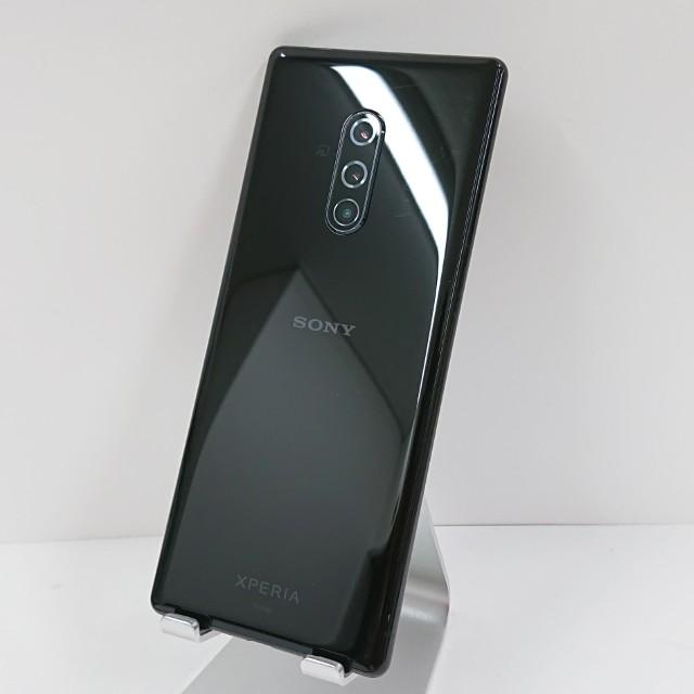 Xperia 1 SOV40 au ブラック 送料無料 即決 本体 c13885 : アーク