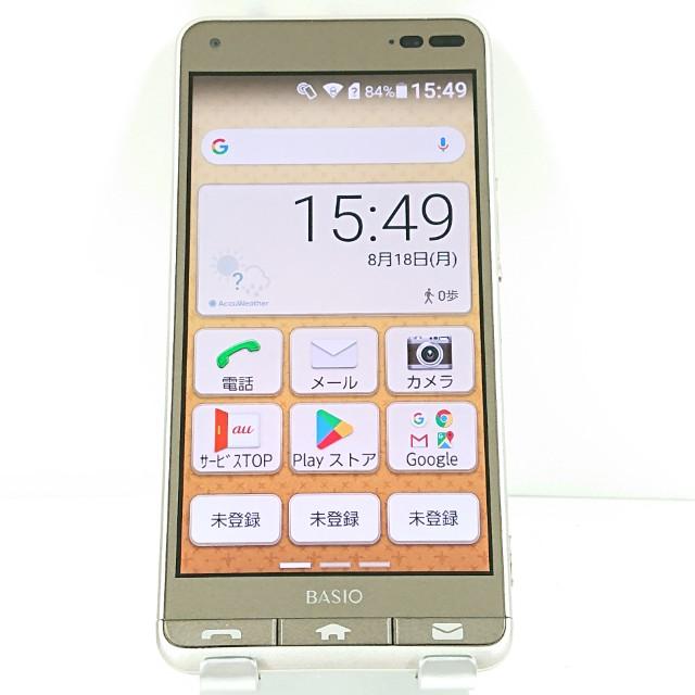 BASIO3 KYV43 au ゴールド 送料無料 即決 本体 c13981 : アーク