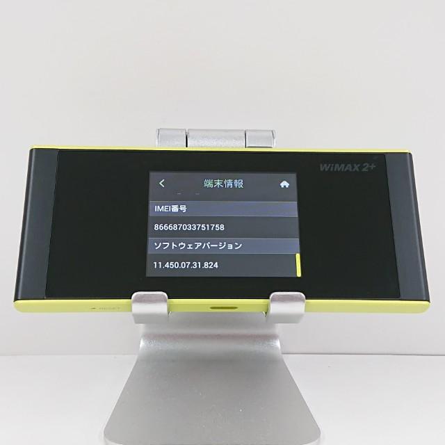 Speed Wi-Fi NEXT W05 HWD36 au ブラック×ライム 送料無料 即決 本体