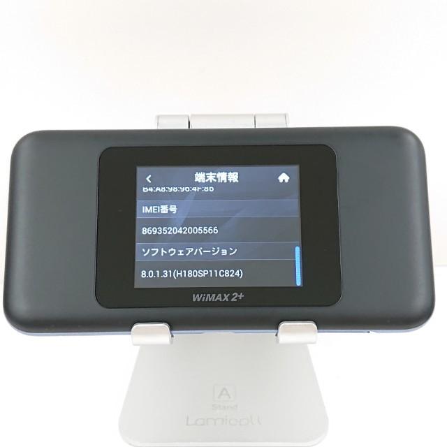 Speed Wi-Fi NEXT W06 HWD37 UQ ブラック×ブルー 送料無料 即決 本体